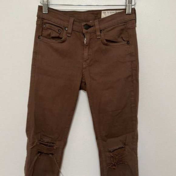 Rag & Bone Distressed Skinny Jeans in Caper Size 23 - Picture 2 of 7